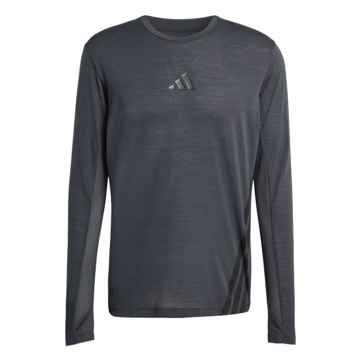 Adidas Adidas T Shirts Men's Carbon Black Crew Neck Moderate Straight Fit