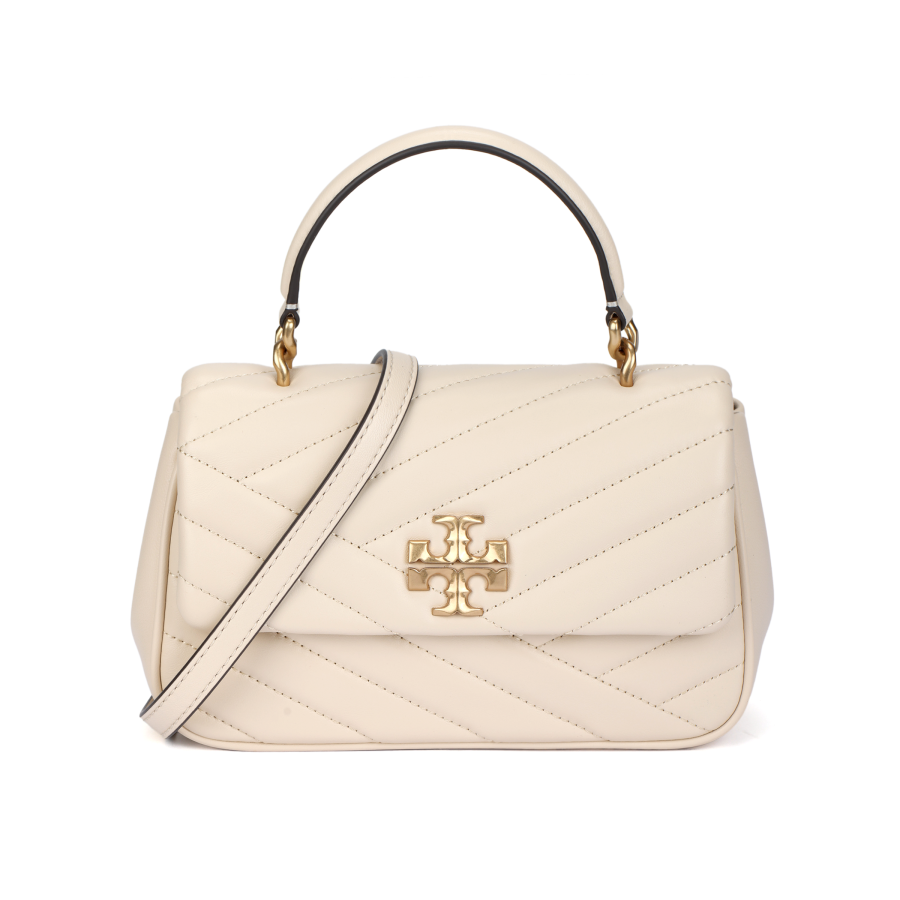 TORY BURCH Kira Nappa Leather Crossbody Handbag Small Women's Cream White