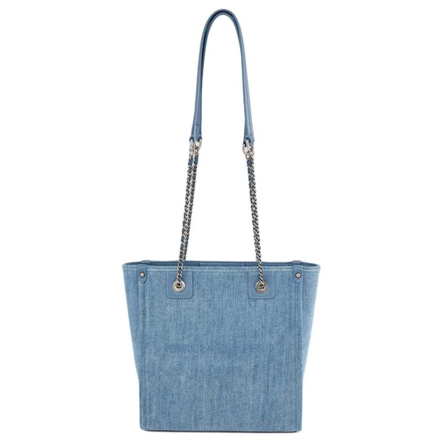KARL LAGERFELD / Karl Lagerfeld Jeans Fabric Tote Bag, Shoulder Bag Women's Blue