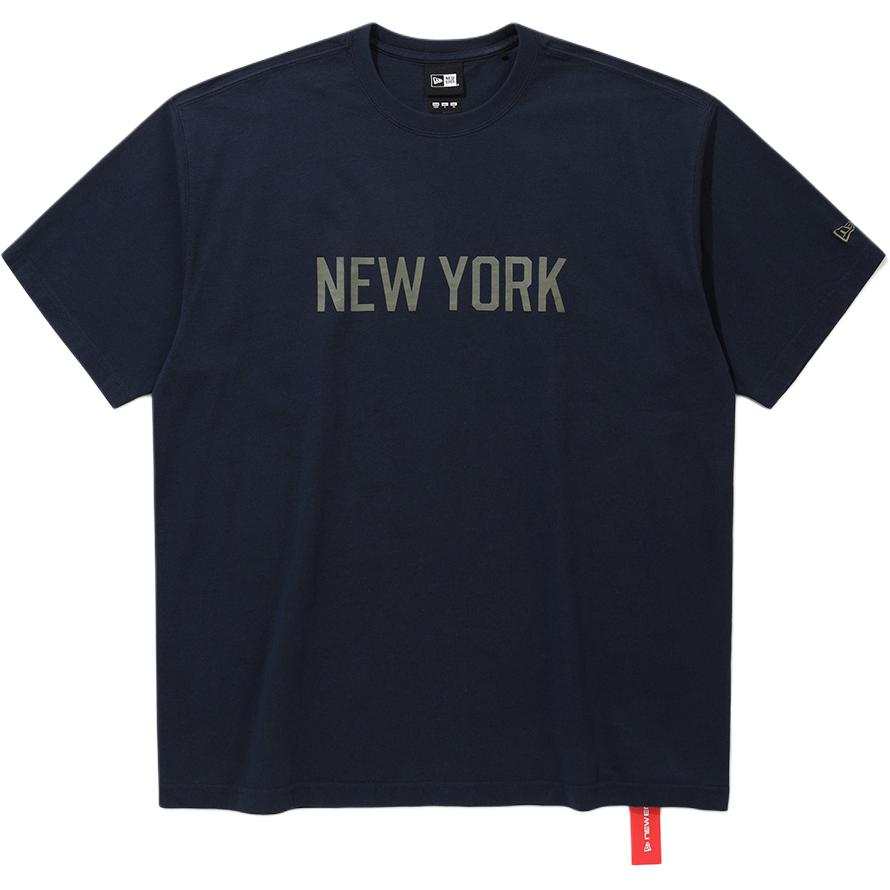 New Era x MLB CPRSTWN FLAG RS62 NEYYAN T NAV T Shirt Korean Style Unisex