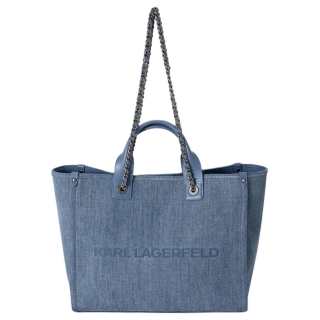 KARL LAGERFELD / Karl Lagerfeld Jeans Fabric Tote Handbag Women's Blue