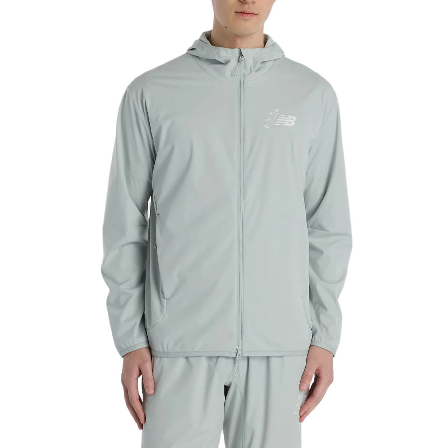 New Balance New Balance Jackets Men's Lonely Star Gray Hooded Moderate Other