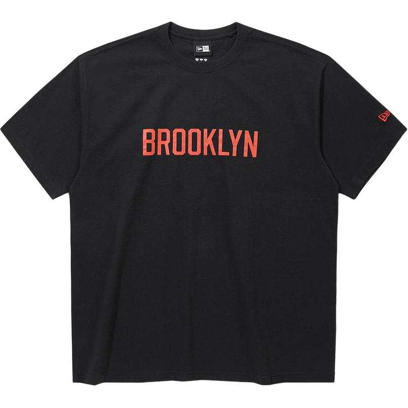 New Era SS26 MLB Cooperstown Brooklyn Dodgers Flag T Shirt Black T Shirt Korean Style Unisex