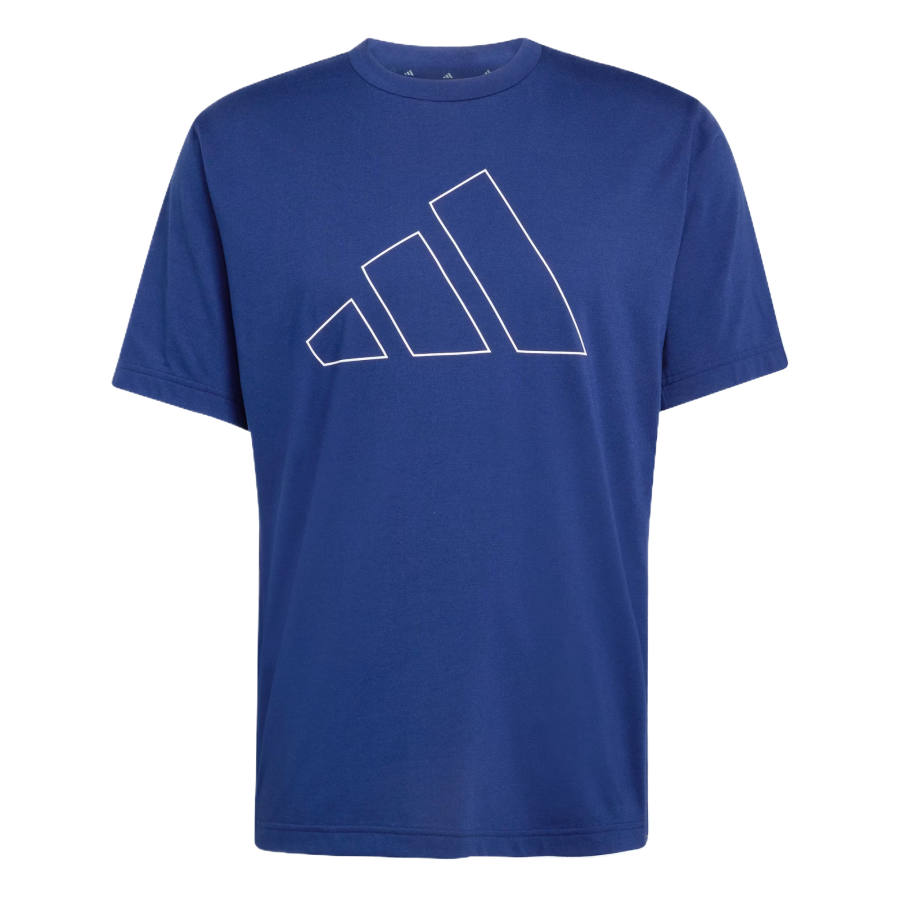 Adidas Adidas T Shirts Men's Dark Blue Crew Neck Moderate