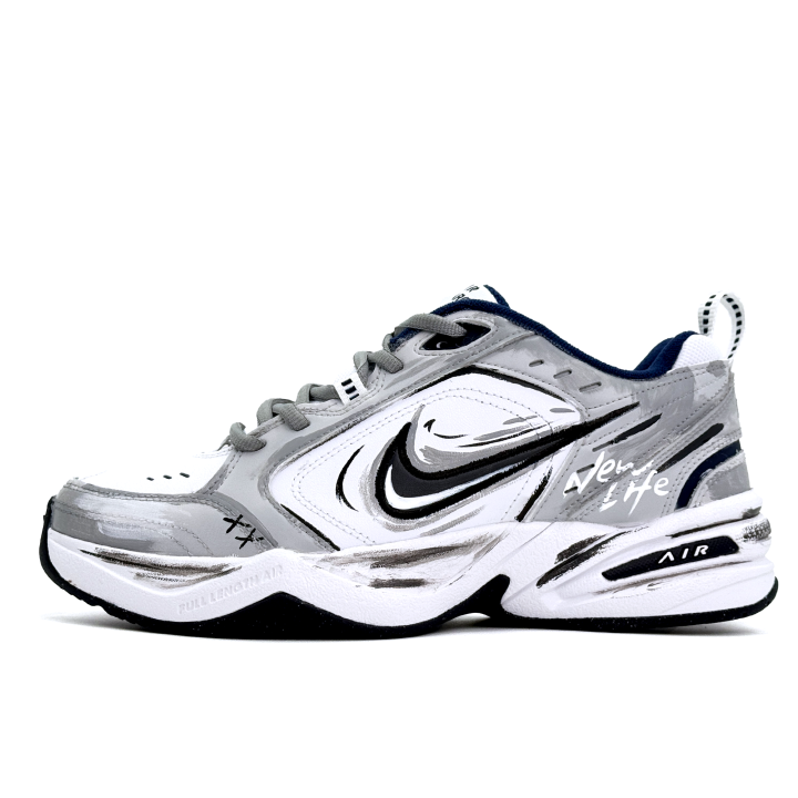 Nike Nike Air Monarch 4 Decaying City Leather Low top Chunky Sneakers Unisex Green