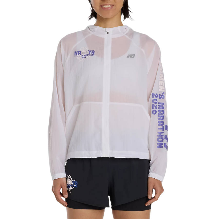 New Balance New Balance Jackets Women's White Hooded Moderate Other