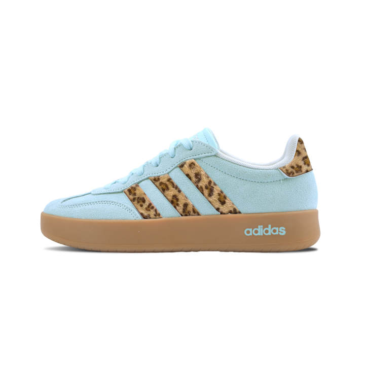 Adidas Adidas BARREDA Blue Leopard Print Shadow Support Abrasion Resistant Slip Resistant Low top German Army Trainers Unisex