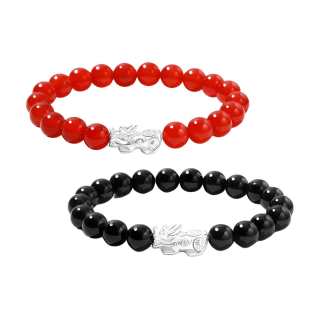IWE 999 Fine Agate Beaded Bracelets Unisex