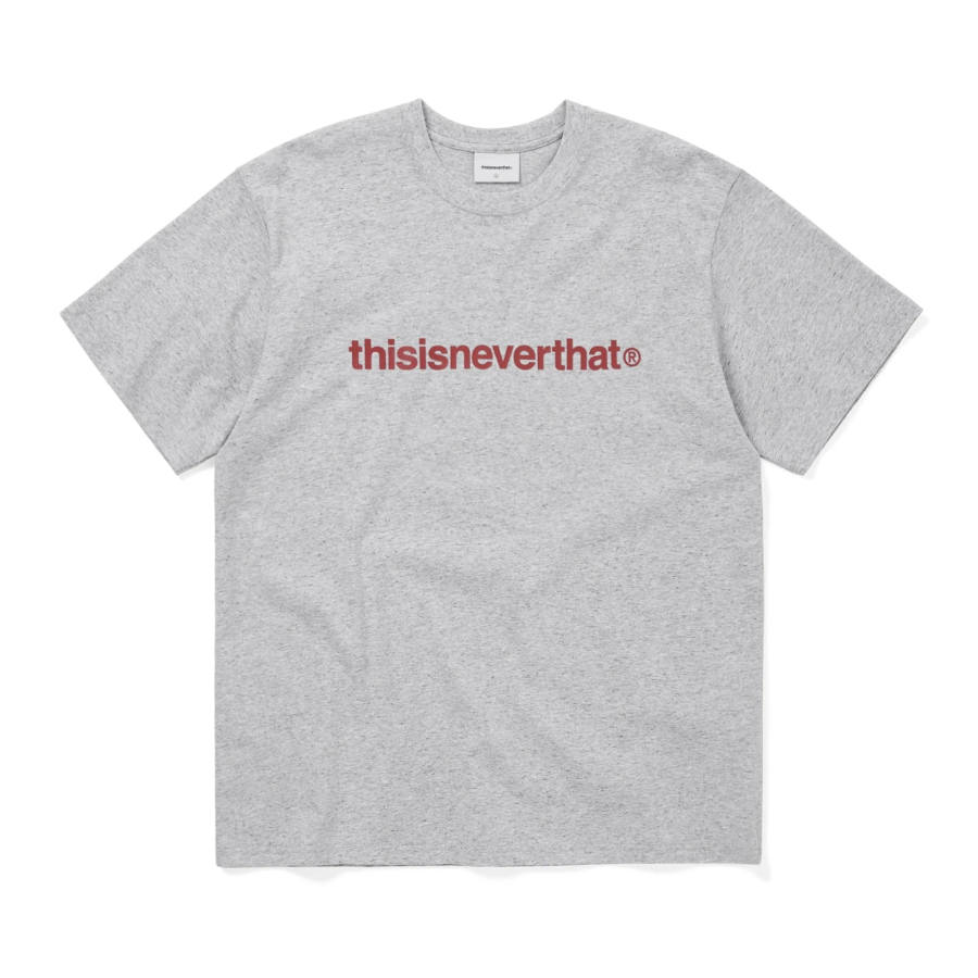 Thisisneverthat Thisisneverthat SS26 T Logo Tee Heather Grey T Shirt Unisex
