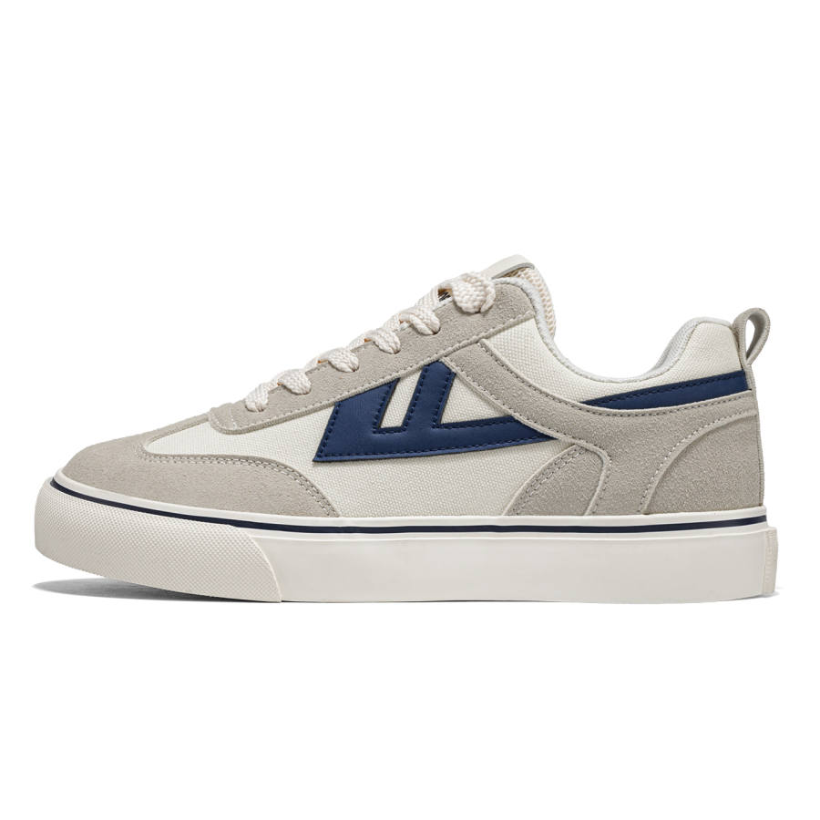 WARRIOR Warrior Low top Canvas Shoes Men's Beige Gray Dark Blue