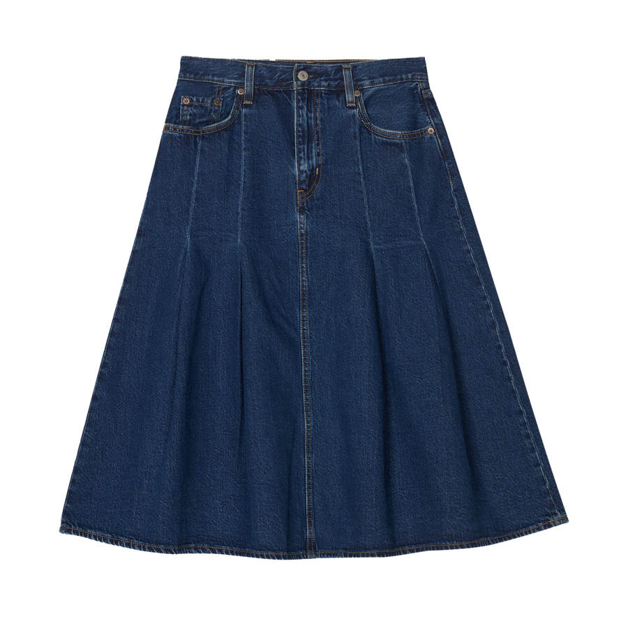 Levis Denim Pleated Skirt Women's