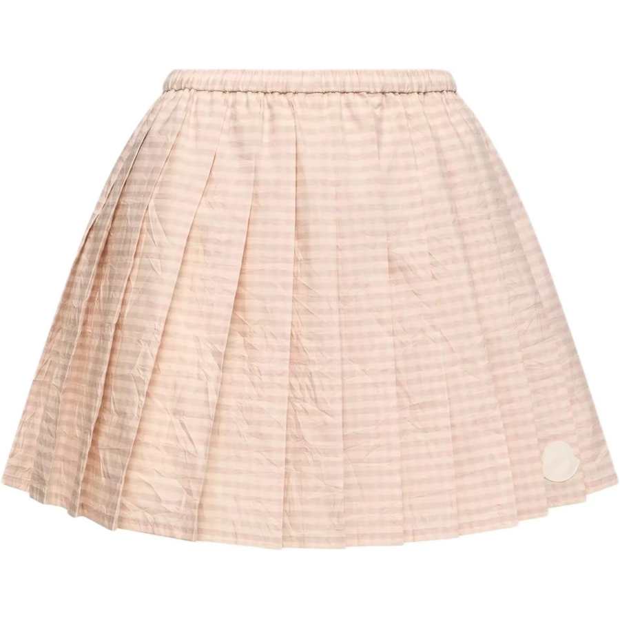 Moncler Moncler Logo Patch Pleated Skirt