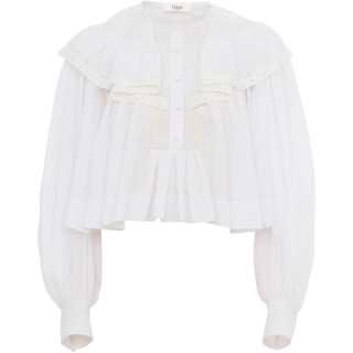 Chloé ruffled lace blouse