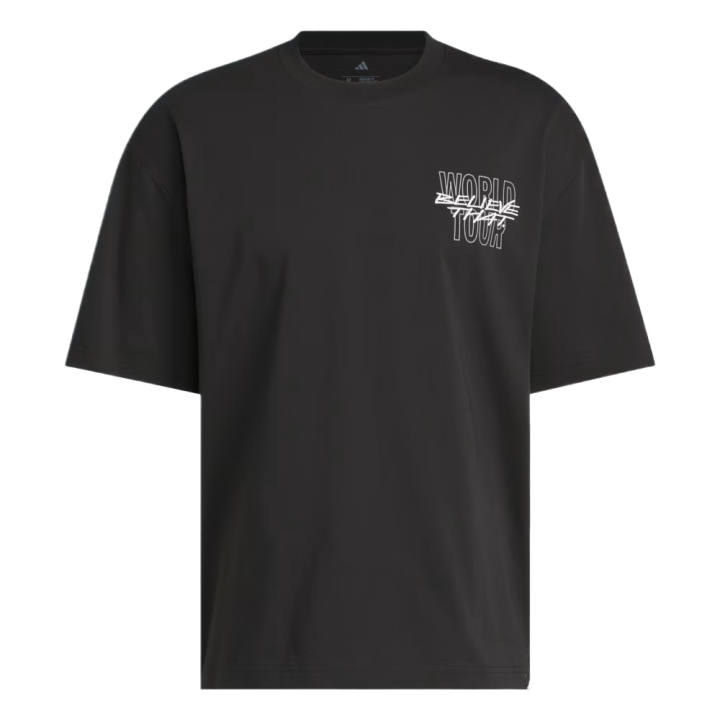 Adidas Adidas T Shirts Men's Black Crew Neck Moderate