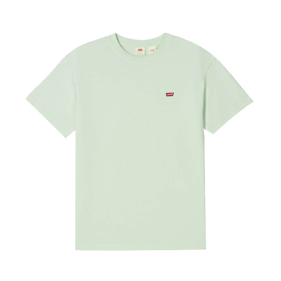 Levis Levis T Shirts Unisex Green Crew Neck Thin