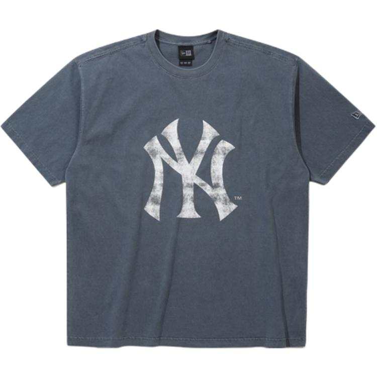 New Era x MLB AP MLB BIG LOGO PGMNT RS62 NEYYAN T NAV T Shirt Korean Style Unisex