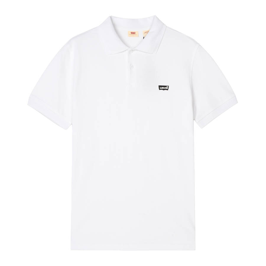 Levis Polo Shirts Unisex White Polo Collar Moderate Straight Fit