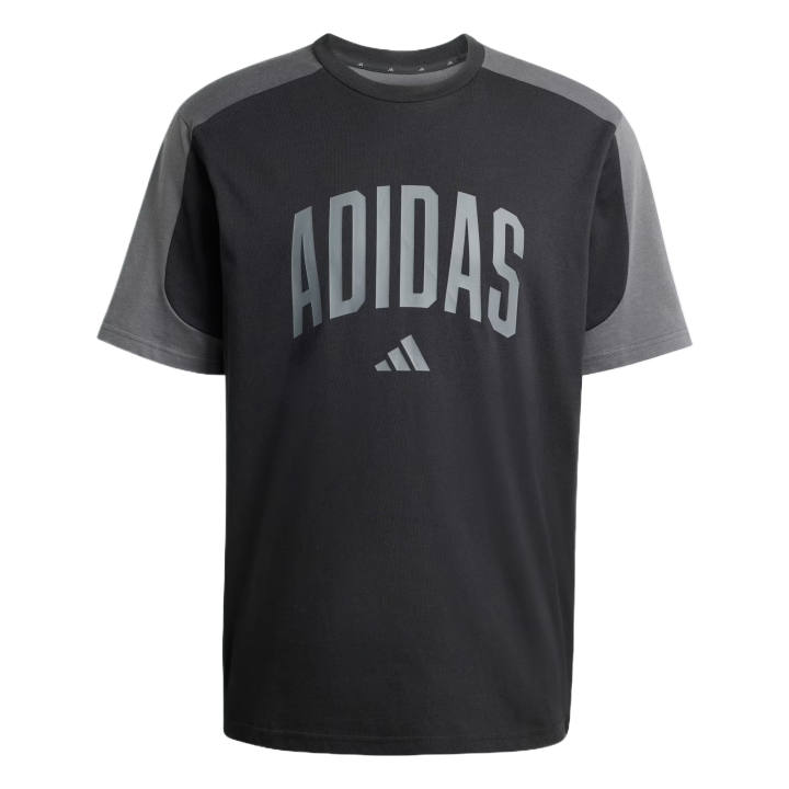 Adidas Adidas T Shirts Men's Black/Gray Crew Neck Moderate