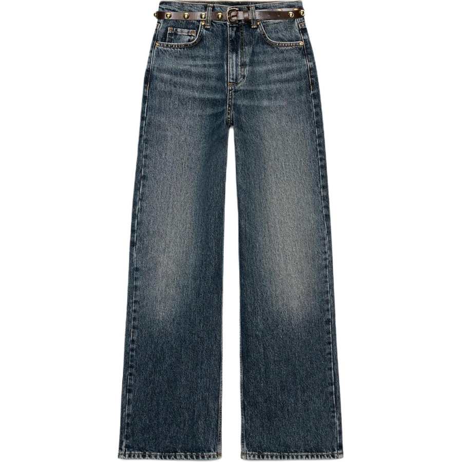 ZARA Jeans Women's Indigo Moderate Straight Fit Pants