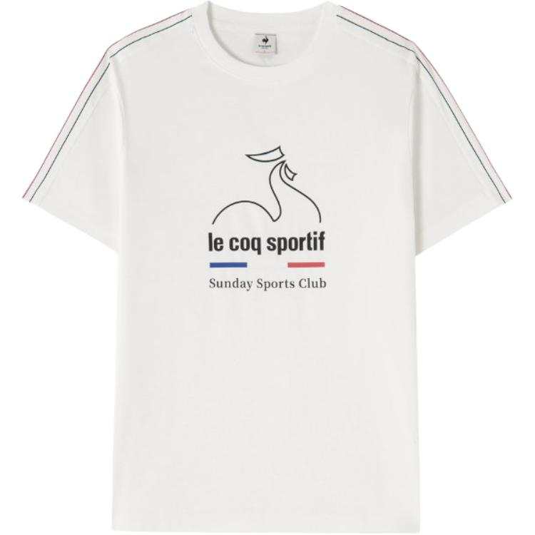 Le Coq Sportif T Shirts Men's Crew Neck Moderate Straight Fit