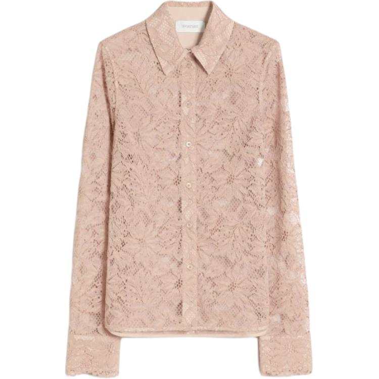 SportMax Shirts Women's Nude Pink Lapel Moderate