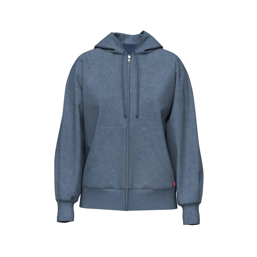 Levis Sweatshirts Women's Blue Hooded Moderate