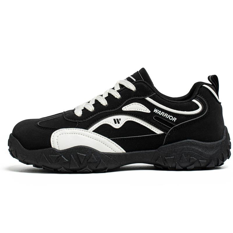 Warrior Coverage Moisture Wicking Balance Abrasion Resistant Lightweight Low top Casual Shoes Men's Black Beige
