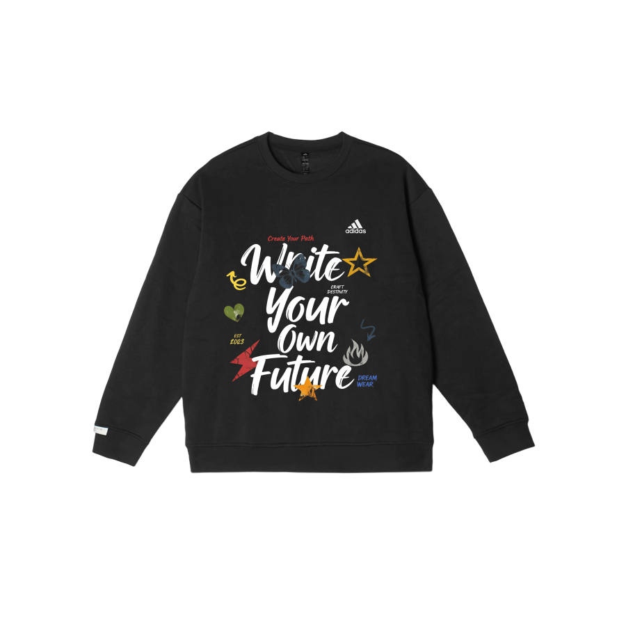 Adidas Adidas LABEL Sweatshirts Unisex Black Crew Neck Moderate Regular