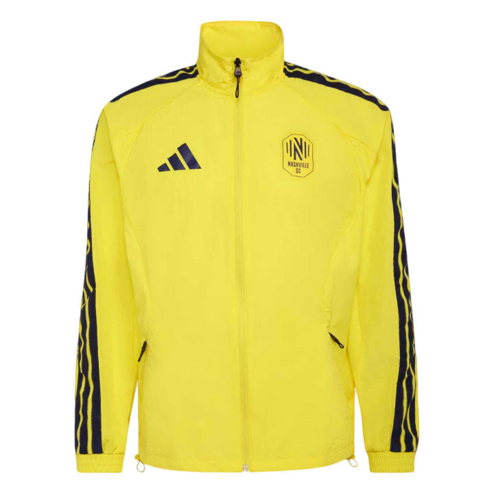 Adidas Adidas Jackets Men's Bright Yellow/Marine Blue Stand Collar Moderate Other