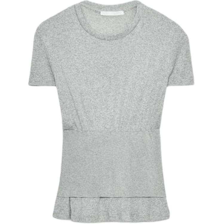 ZARA T Shirts Women's Heather Gray Crew Neck