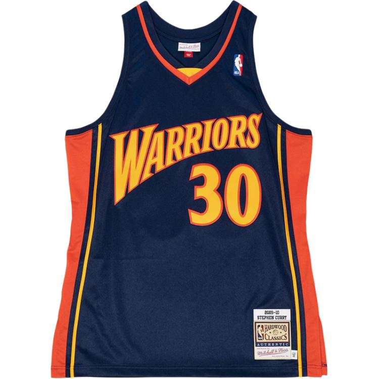 Mitchell Ness Mitchell Ness "NBA Golden State Warriors 09 Steph Curry" Authentic Road jersey vest top