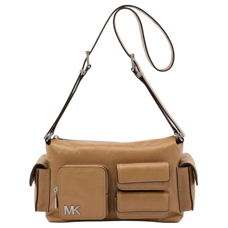 MICHAEL KORS DAKOTA Cow Leather Shoulder Bag Medium Women's Peanut