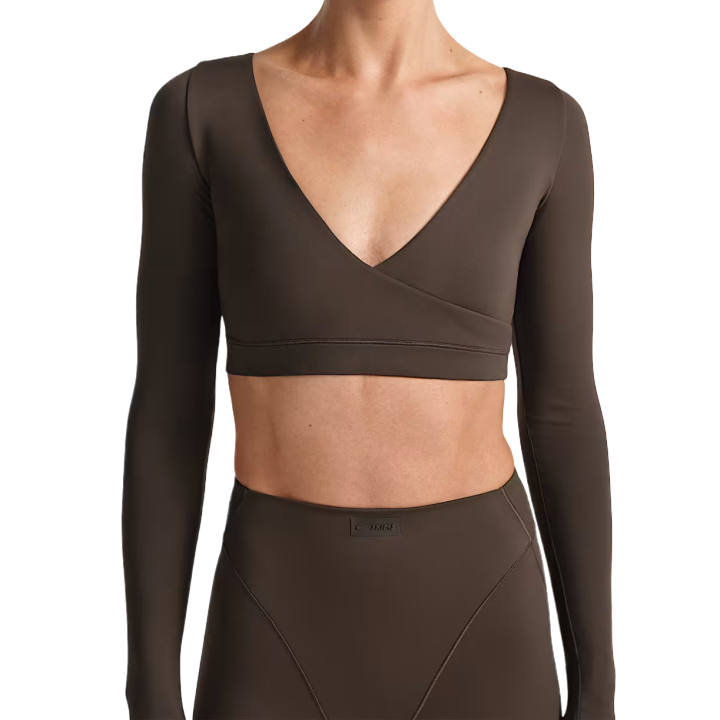 Nike NikeSKIMS Matte Women's Long-Sleeve Wrap Top
