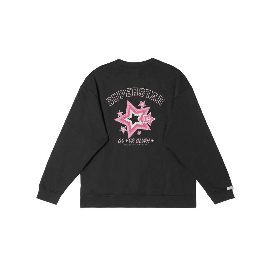 Adidas Adidas LABEL Sweatshirts Unisex Black Crew Neck Moderate Regular