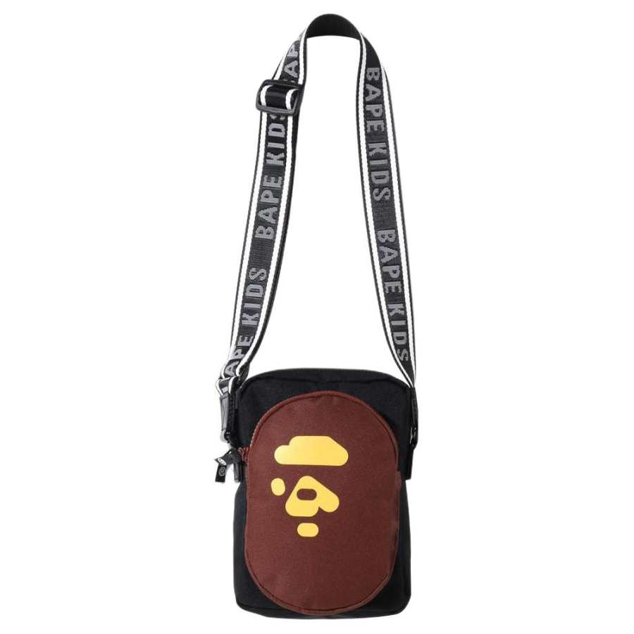 A BATHING APE Bape Polyester Shoulder Bag, Crossbody Bag Unisex Black