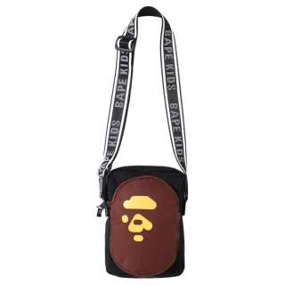 A BATHING APE Bape Polyester Shoulder Bag, Crossbody Bag Unisex Black