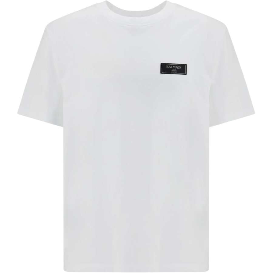 BALMAIN Balmain Logo Motif Crewneck T-Shirt