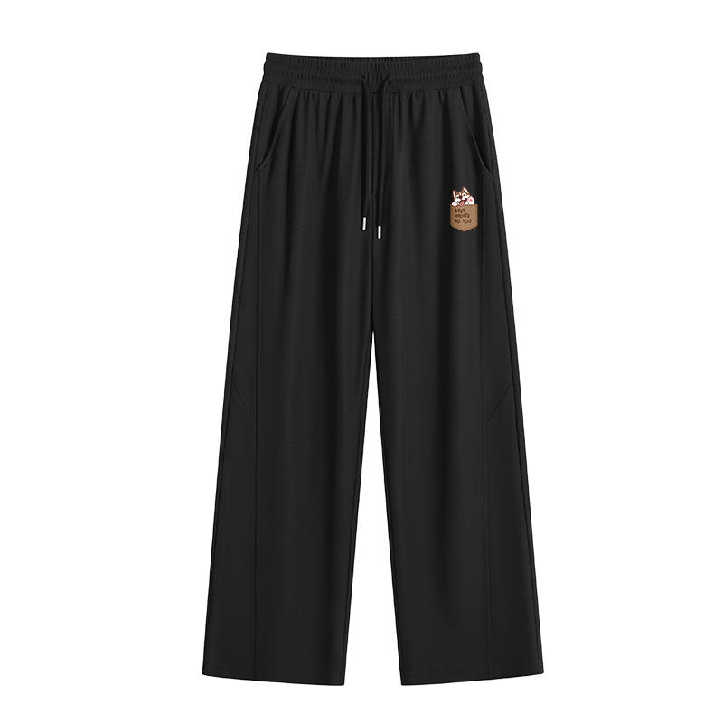 Tonlion Casual Pants Unisex Moderate Straight Fit Pants