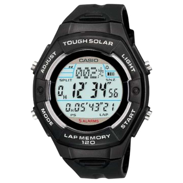 CASIO CASIO STANDARD Solar Quartz Movement Resin Strap Watch Men's Watches Gray Dial