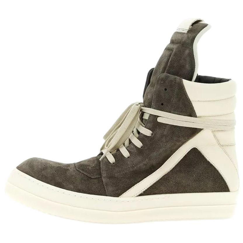 RICK OWENS RICK OWENS/RO Geobasket High top Skateboard Shoes Men's Gray