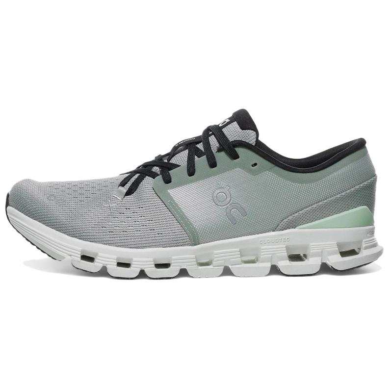 On On Cloud X4 Running Shoes Men's Gray Green