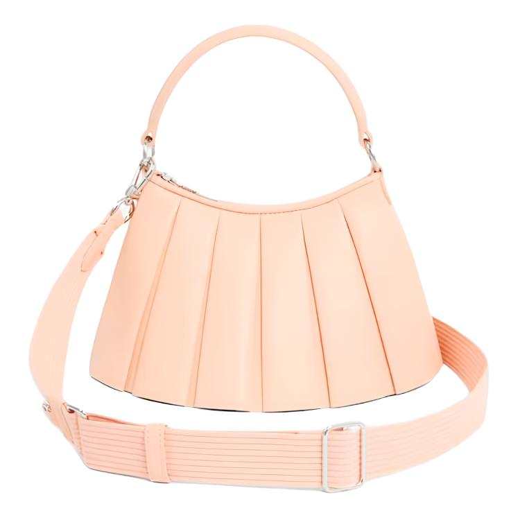 LACOSTE Sheepskin One Shoulder Handbag Small Women's Rose Pink