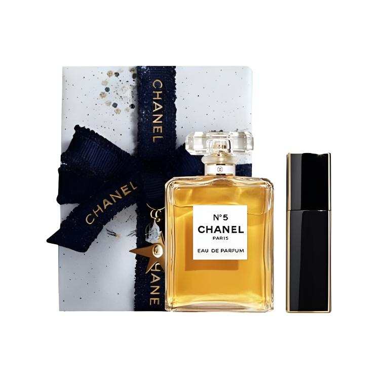 CHANEL 2025 Christmas Limited Edition N°5 Chanel Size 5+Travel Size Gift Box Set Eau De Parfum EDP Floral Scent