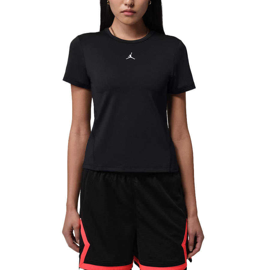 Jordan Jordan Dri FIT T Shirts Women's Black/White Crew Neck Moderate