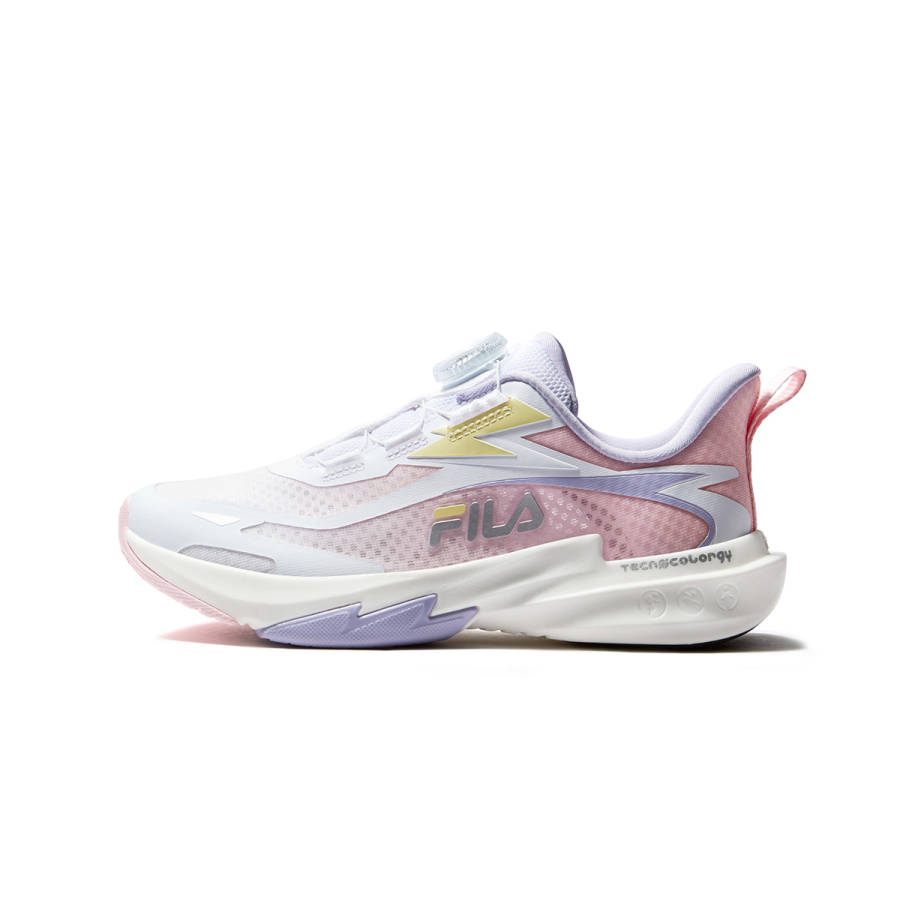 FILA KIDS PERFORMANCE FPF Cushioning Breathable Kids' Running Shoes FILA White/Crystal Fuchsia Kids'