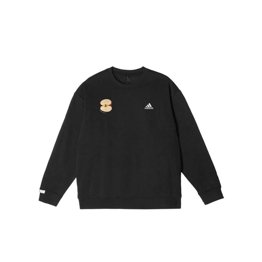 Adidas Adidas LABEL Sweatshirts Unisex Black Crew Neck Moderate Regular