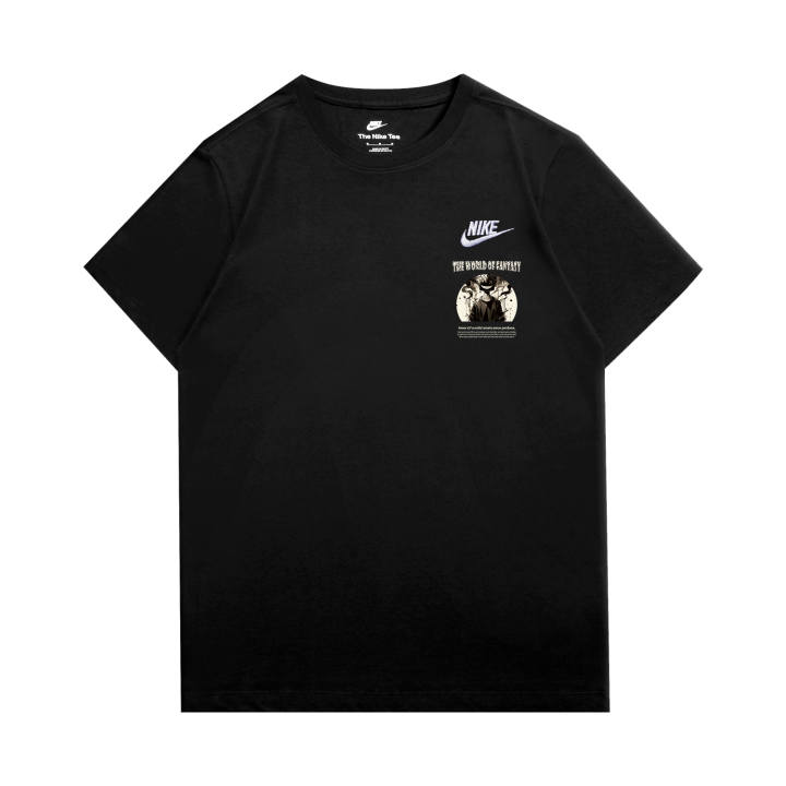 Nike Nike Sportswear T Shirts Unisex Black Crew Neck Moderate Straight Fit