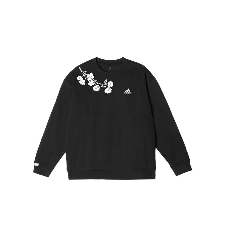 Adidas Adidas LABEL Sweatshirts Unisex Black Crew Neck Moderate Regular