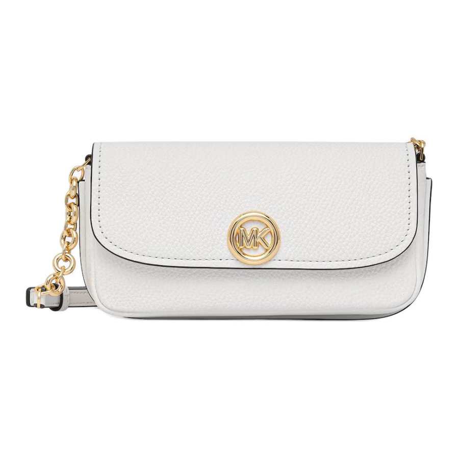 MICHAEL KORS Nolita Cow Leather Crossbody Bags Small Women's White