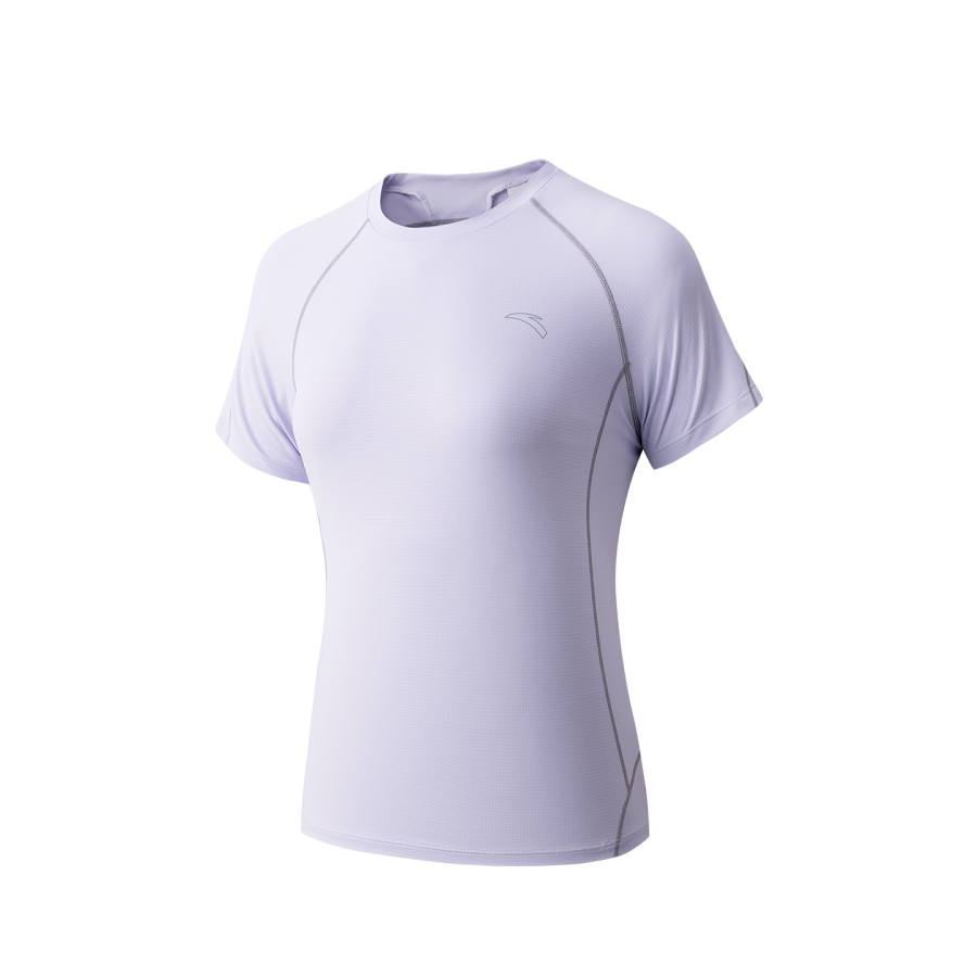 Anta Regular Sleeve T Shirt Women's Cool Purple